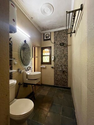 Bathroom in 3 BHK Apartment at Vasant Kunj – for Rent
