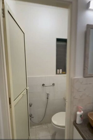 Bathroom in 1 BHK Apartment at Vasant Parijat CHS, Vasant Vihar – for Rent