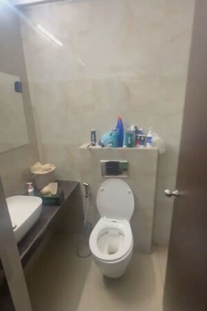 Bathroom in 1 BHK Apartment at Raymond Ten X Habitat, Pokhran Road No Two – for Rent