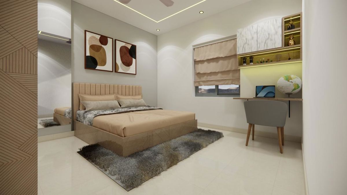2 BHK + Servant Room,Study Room 1250 Sq.Ft. Apartment in Vasavi Atlantis