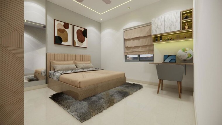 Bedroom, mourya-marvel 3 Bedroom 1817 Sq.Ft. Apartment In Gachibowli Hyderabad 10576727