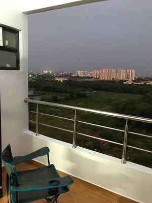 Balcony in 3 BHK Apartment at UPAVP SBI Enclave, Indira Nagar – for Rent