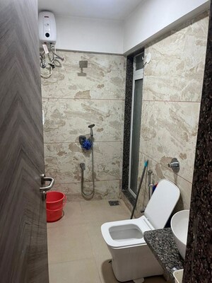 Bathroom in 3 BHK Apartment at Kalpataru Magnus, Bandra East – for Rent