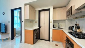 Kitchen in 2 BHK Apartment at Dosti Group Planet North P180 , Shilphata – for Sale