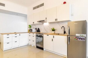 Kitchen in 2 BHK Apartment at Dosti Group Planet North P180 , Shilphata – for Sale
