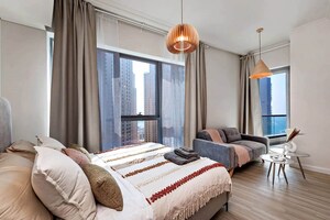 Bedroom in 2 BHK Apartment at Dosti Group Planet North P180 , Shilphata – for Sale