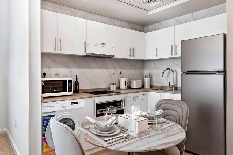 Kitchen, dosti-group-planet-north-p180 2 Bedroom 603 Sq.Ft. Apartment In Shilphata Thane 10576976