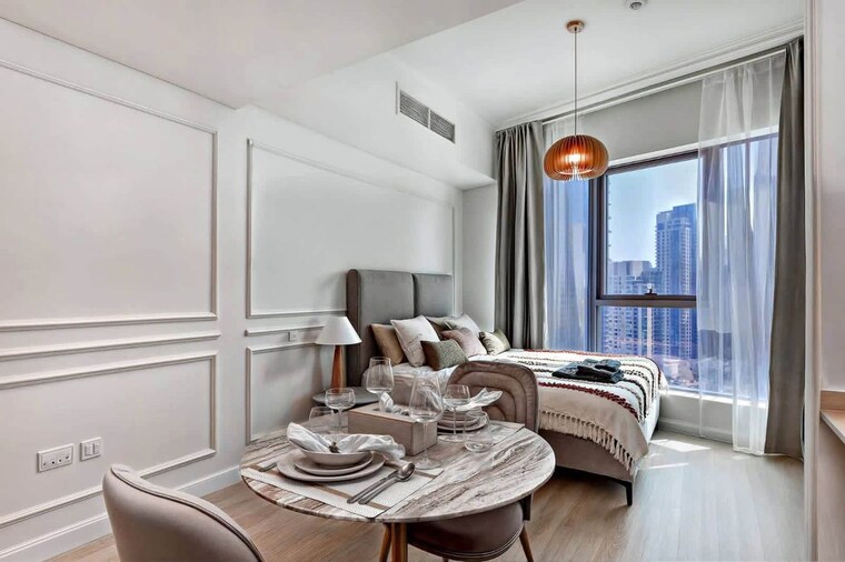Living Room, dosti-group-planet-north-p180 2 Bedroom 603 Sq.Ft. Apartment In Shilphata Thane 10576976