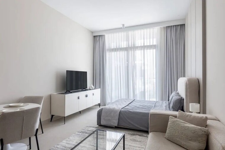 Living Room, dosti-group-planet-north-p180 1 Bedroom 435 Sq.Ft. Apartment In Shilphata Thane 10576987