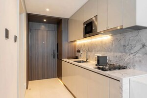 Kitchen in 1 BHK Apartment at Dosti Group Planet North P180 , Shilphata – for Sale