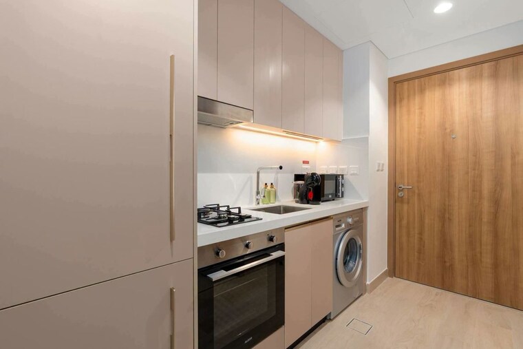 Kitchen, dosti-planet-north 3 Bedroom 863 Sq.Ft. Apartment In Shilphata Thane 10576896