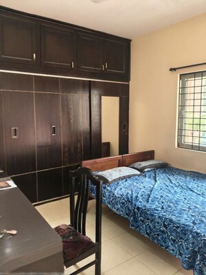 Bedroom in 2 BHK Builder Floor at Airview Homes, Murugesh Palya – for Rent
