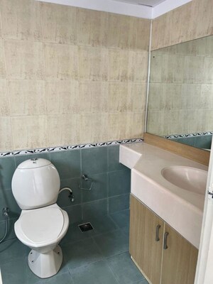 Bathroom in 3 BHK Apartment at Prestige St Johns Woods, Koramangala – for Rent