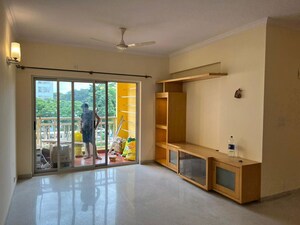 Living Room in 3 BHK Apartment at Prestige St Johns Woods, Koramangala – for Rent