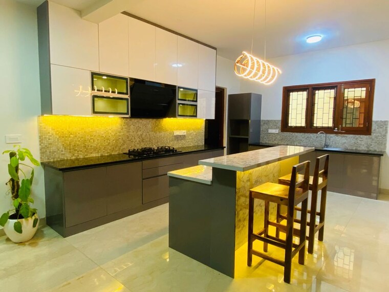 Kitchen, nambiar-belleza 4 Bedroom 4200 Sq.Ft. Villa In Sarjapur Bangalore 10519249