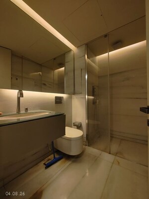 Bathroom in 3 BHK Apartment at Lodha The World Towers World One Tier 2, Worli – for Sale