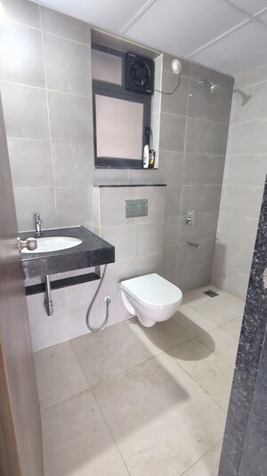 Bathroom in 2 BHK Apartment at Shapoorji Pallonji Sensorium, Hinjewadi – for Rent