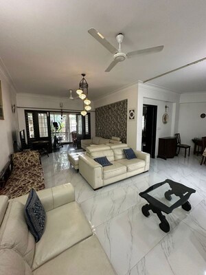 Living Room in 3 BHK Apartment at N P Mansion, Richmond Town – for Rent