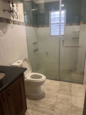Bathroom in 3 BHK Apartment at Embassy Palace, Cunningham Road – for Rent