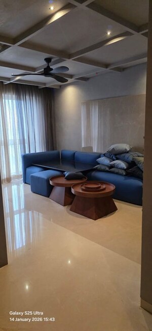 Living Room in 4 BHK Apartment at SNN Clermont, Hebbal – for Sale