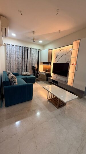 Living Room in 2 BHK Apartment at Lodha Sterling, Kolshet Road – for Rent