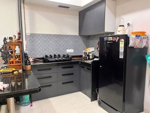 Kitchen in 1 RK Apartment at Lodha Crown Quality Homes, Majiwada – for Rent