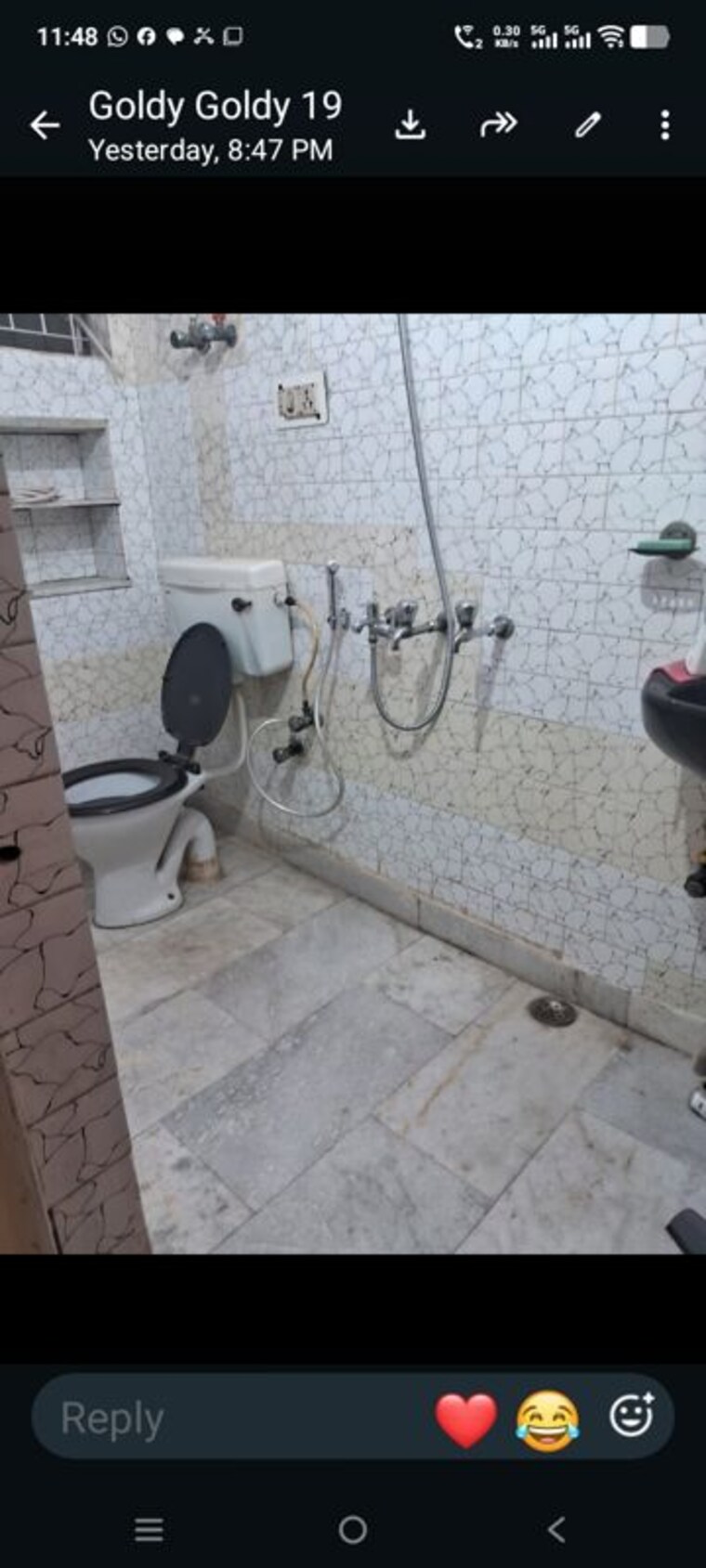 Bathroom, sector 19 2 Bedroom 1550 Sq.Ft. Builder Floor In Sector 19 Noida 10577229