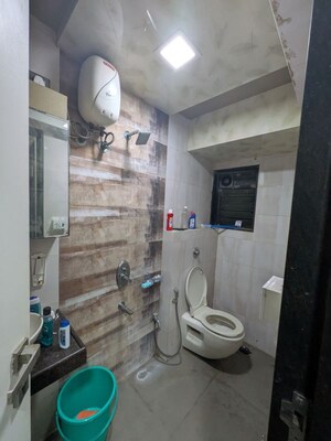 Bathroom in 2 BHK Apartment at Romell Diva, Malad West – for Rent
