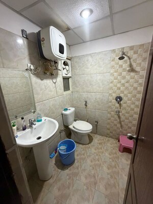 Bathroom in 3 BHK Apartment at Gomti Nagar – for Rent