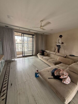 Living Room in 4 BHK Apartment at Vijay Wimbledon Park, Vartak Nagar – for Rent