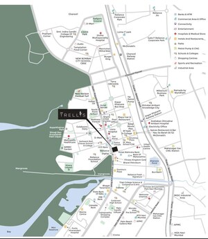 3 BHK Apartment – Map Location View at Maithili The Trellis, Sector 10 Kopar Khairane - for Sale