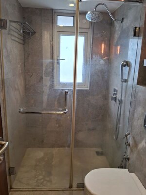 Bathroom in 3 BHK Apartment at Sea Garden View, Santacruz West – for Rent