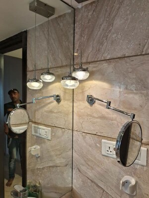 Bathroom in 3 BHK Apartment at Sea Garden View, Santacruz West – for Rent