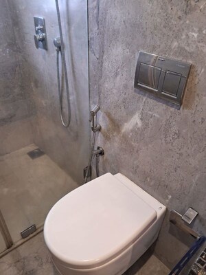 Bathroom in 3 BHK Apartment at Sea Garden View, Santacruz West – for Rent