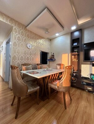 Living Room in 3 BHK Apartment at Hiranandani Woodville, Ghodbunder Road – for Sale