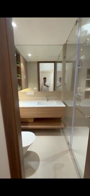 Bathroom in 3 BHK Apartment at Emaar Serenity Hills, Sector 86 – for Sale