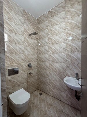 Bathroom in 3 BHK Builder Floor at Motia Blue Ridge, Dhakoli – for Sale