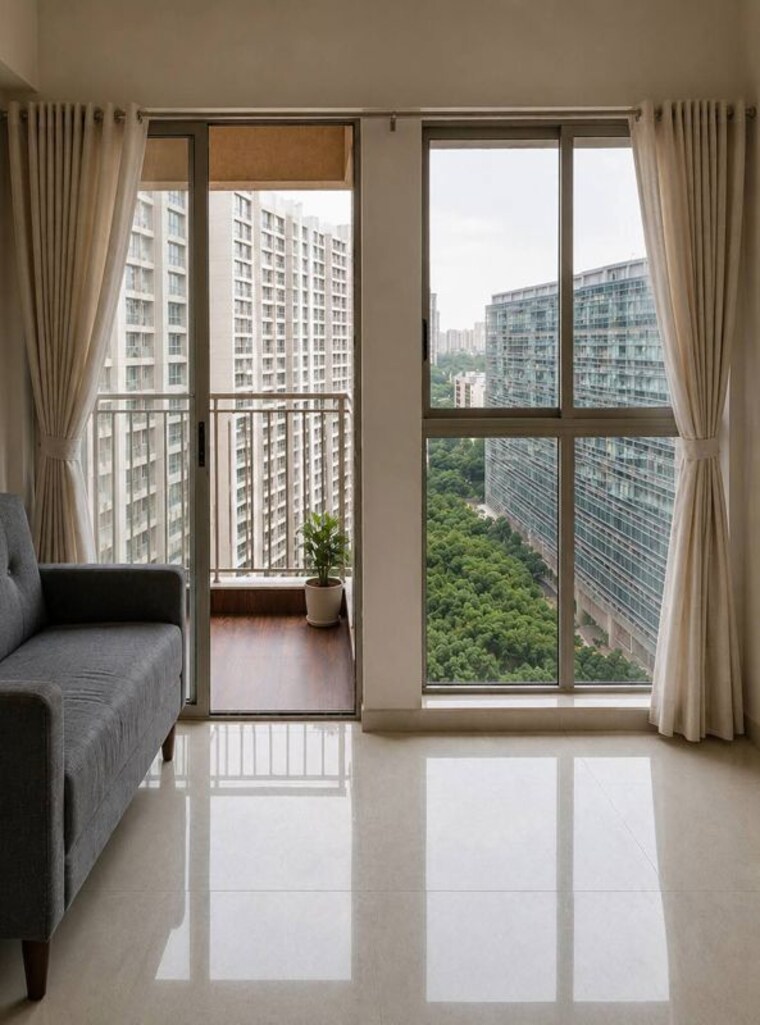 Balcony, dosti-group-planet-north-p180 2 Bedroom 723 Sq.Ft. Apartment In Shilphata Thane 10576919
