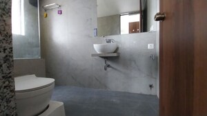 Bathroom in 1 BHK Apartment at Queenstown Springs, Ghansoli – for Rent