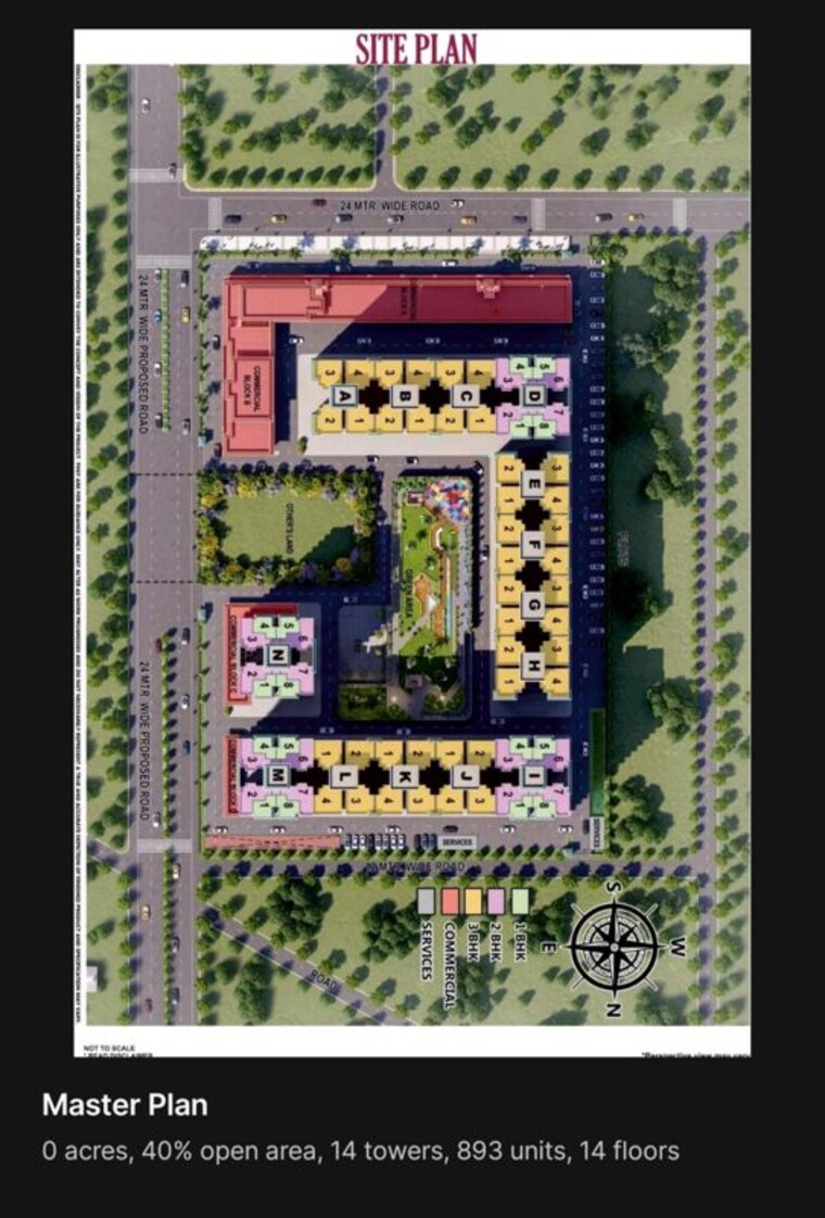 Master Plan, arttech-maulshree-heights 3 Bedroom 645 Sq.Ft. Apartment In Sector 84 Faridabad 10577658