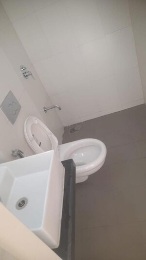 Bathroom in 3 BHK Apartment at Sheth Zuri, Laxmi Nagar – for Rent
