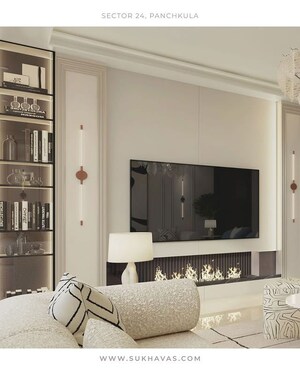Living Room in 4 BHK Apartment at Sector 24 – for Sale
