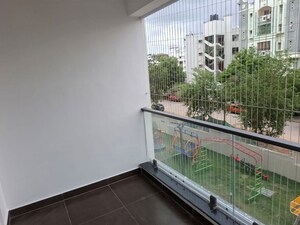 Balcony in 2.5 BHK Apartment at Praneeth Pranav Jaitra, Miyapur – for Rent