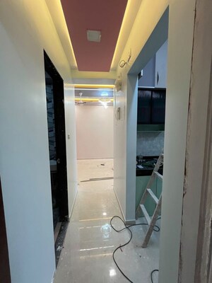 Building Lobby in 1 BHK Apartment at Damji Shamji Mahavir Spring Tulip Phase 1, Pokhran Road No Two – for Rent