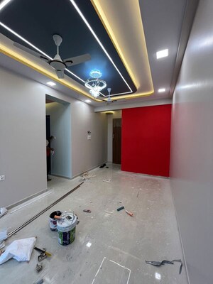 Living Room in 1 BHK Apartment at Damji Shamji Mahavir Spring Tulip Phase 1, Pokhran Road No Two – for Rent