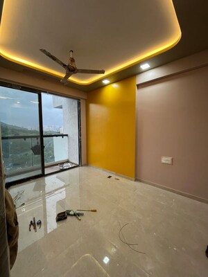 Master Bedroom in 1 BHK Apartment at Damji Shamji Mahavir Spring Tulip Phase 1, Pokhran Road No Two – for Rent
