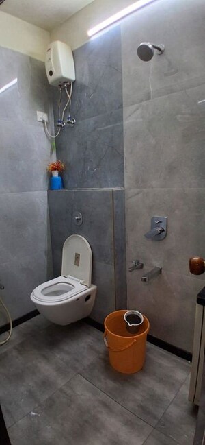 Bathroom in 3 BHK Apartment at Gami Reagan, Ghansoli – for Rent