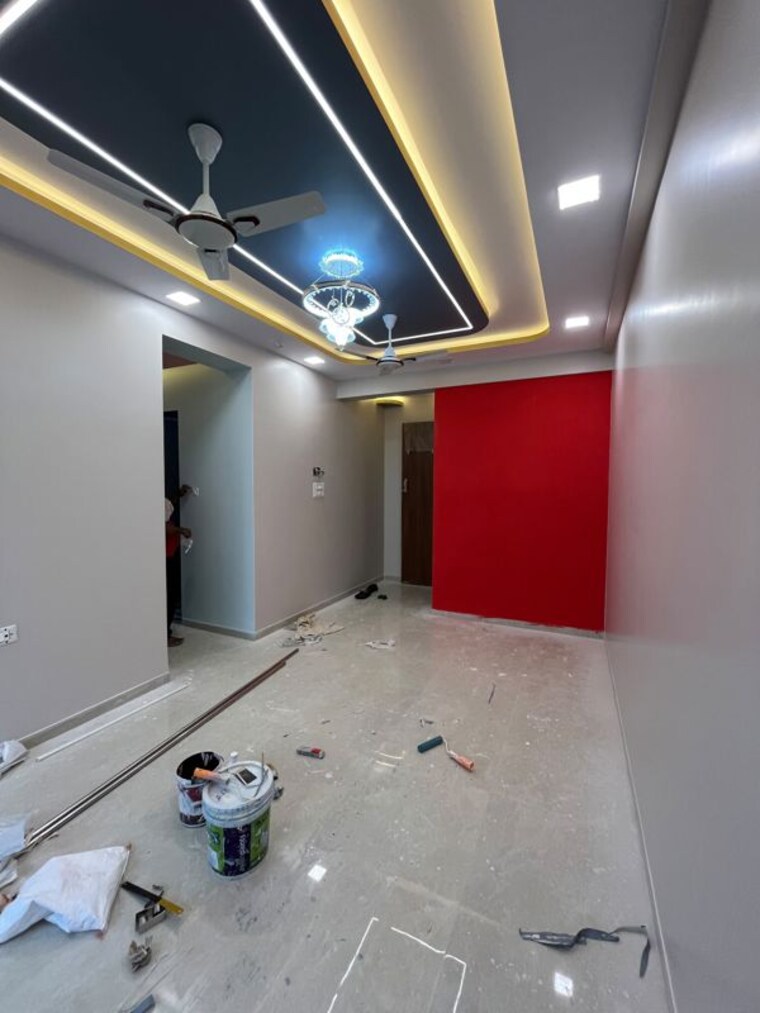 Living Room, damji-shamji-mahavir-spring-tulip-phase-1 1 Bedroom 575 Sq.Ft. Apartment In Pokhran Road No Two Thane 10577758