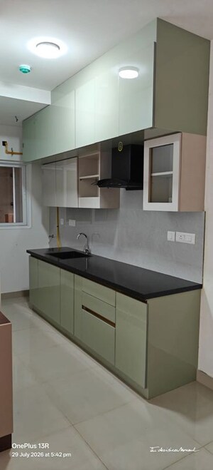 Kitchen in 3 BHK Apartment at Purva Atmosphere, Thanisandra Main Road – for Rent