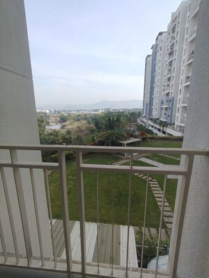 Balcony in 3 BHK Apartment at Godrej Greens, Undri – for Rent